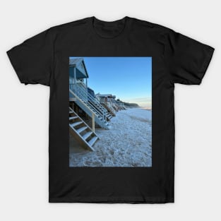 Frosty Beach Huts T-Shirt